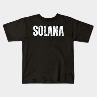 Solana Name Gift Birthday Holiday Anniversary Kids T-Shirt